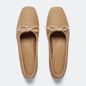 Freda Salvador Tan Woven Ballet Flats